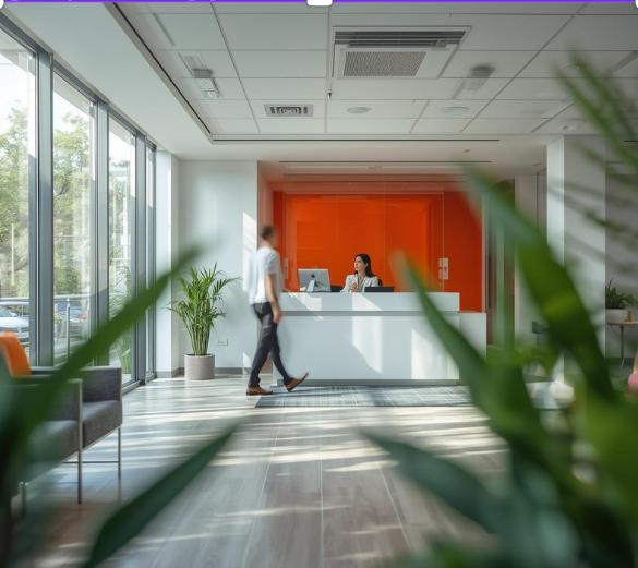 Reception check-in experience